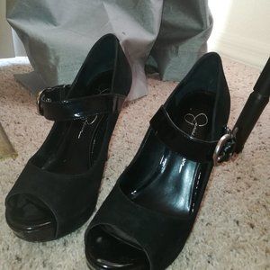 Jessica Simpson peep toe heels-LAST CHANCE